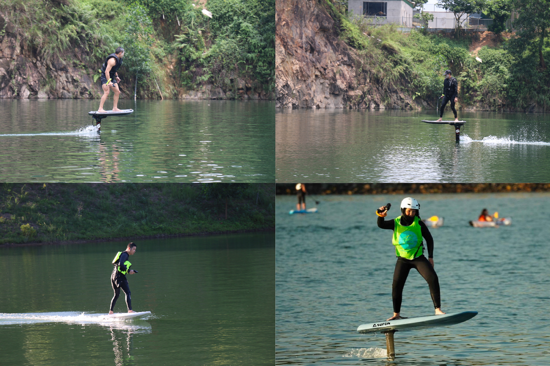 Visual comparison of Foil Assist and eFoil showing rider experience and assisted vs full electric power