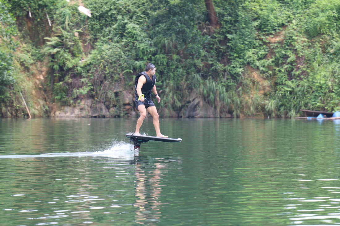 ASUFUN efoils, foil drives, and wingfoil gear showcased for riders seeking innovation, safety, and thrilling water adventures.
